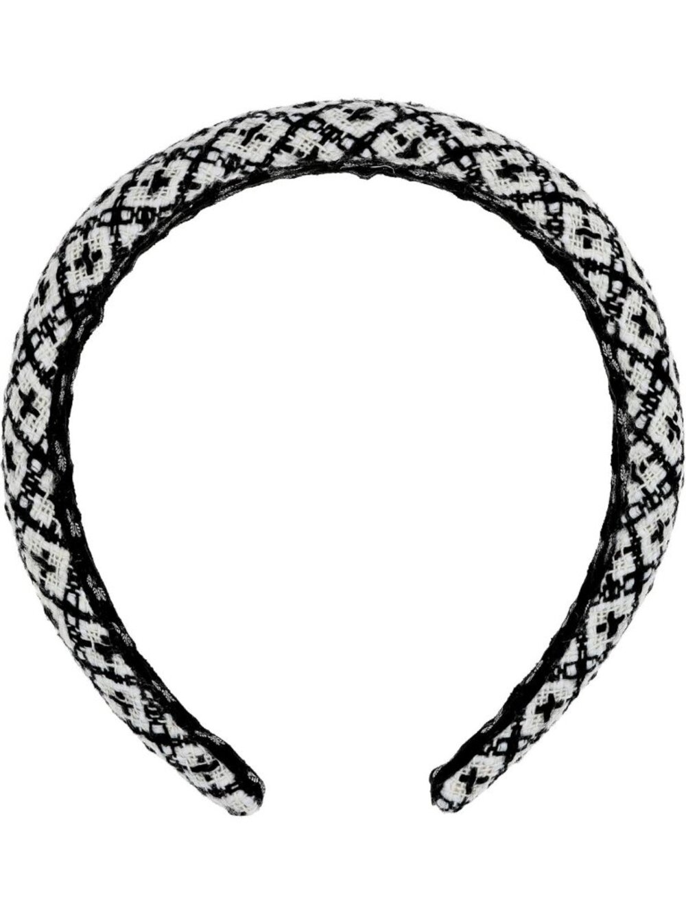 Chic Black & White Claret Headband for Women | Stylish Hair Accessory